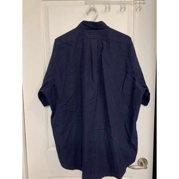 Ralph Lauren Blake Blue Short Sleeve Button Down 100% Cotton - Picture 2 of 8